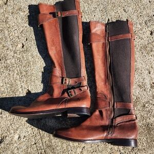 Frye Leather Buckle Riding Boots Size 7